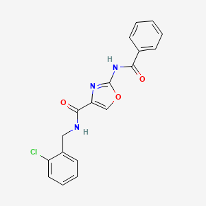 2-benzamido-N-(2-chlorobenzyl)oxazole-4-carboxamide