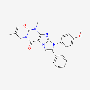 8-(4-methoxyphenyl)-1-methyl-3-(2-methylallyl)-7-phenyl-1H-imidazo[2,1-f]purine-2,4(3H,8H)-dione