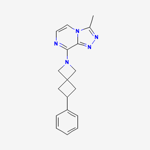 B2537665 3-Methyl-8-(6-phenyl-2-azaspiro[3.3]heptan-2-yl)-[1,2,4]triazolo[4,3-a]pyrazine CAS No. 2379984-53-7