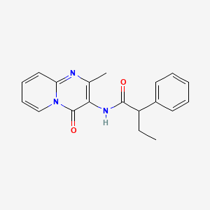 molecular formula C19H19N3O2 B2537694 N-{2-methyl-4-oxo-4H-pyrido[1,2-a]pyrimidin-3-yl}-2-phenylbutanamide CAS No. 946233-89-2