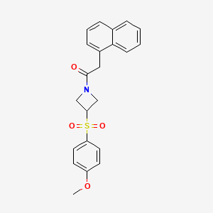 1-(3-((4-Methoxyphenyl)sulfonyl)azetidin-1-yl)-2-(naphthalen-1-yl)ethanone