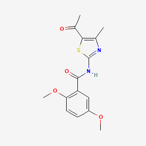 N-(5-acetyl-4-methylthiazol-2-yl)-2,5-dimethoxybenzamide