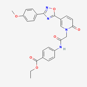 2-chloro-N-(2,4-dimethoxybenzyl)-5-(pyrrolidin-1-ylsulfonyl)benzamide