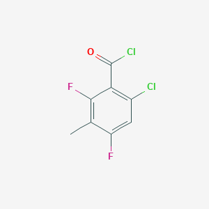 molecular formula C8H4Cl2F2O B2537821 6-Chloro-2,4-difluoro-3-methylbenzoyl chloride CAS No. 2415751-52-7