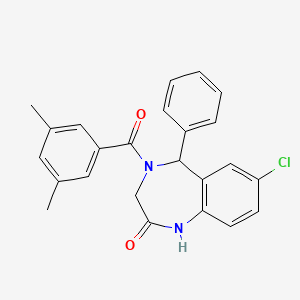 7-chloro-4-(3,5-dimethylbenzoyl)-5-phenyl-4,5-dihydro-1H-benzo[e][1,4]diazepin-2(3H)-one