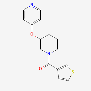 (3-(Pyridin-4-yloxy)piperidin-1-yl)(thiophen-3-yl)methanone