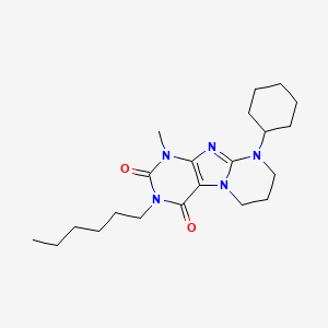 9-Cyclohexyl-3-hexyl-1-methyl-7,8-dihydro-6H-purino[7,8-a]pyrimidine-2,4-dione