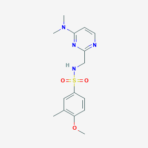 N-((4-(dimethylamino)pyrimidin-2-yl)methyl)-4-methoxy-3-methylbenzenesulfonamide