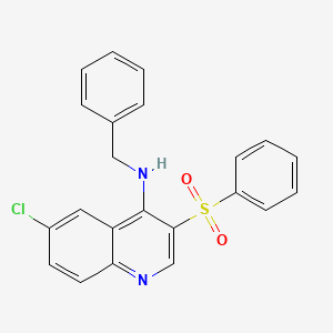3-(benzenesulfonyl)-N-benzyl-6-chloroquinolin-4-amine