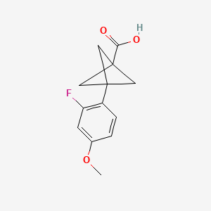 3-(2-Fluoro-4-methoxyphenyl)bicyclo[1.1.1]pentane-1-carboxylic acid