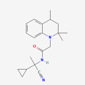 N-(1-cyano-1-cyclopropylethyl)-2-(2,2,4-trimethyl-1,2,3,4-tetrahydroquinolin-1-yl)acetamide