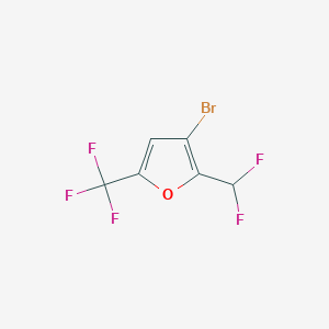 3-Bromo-2-(difluoromethyl)-5-(trifluoromethyl)furan