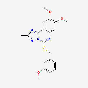 8,9-Dimethoxy-5-[(3-methoxybenzyl)sulfanyl]-2-methyl[1,2,4]triazolo[1,5-c]quinazoline