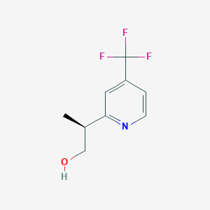 (2S)-2-[4-(Trifluoromethyl)pyridin-2-yl]propan-1-ol