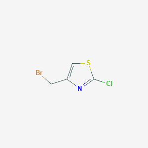 molecular formula C4H3BrClNS B2537924 Thiazole, 4-(bromomethyl)-2-chloro- CAS No. 1478722-32-5