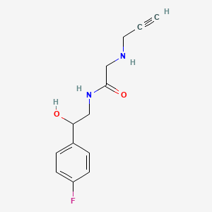 N-[2-(4-fluorophenyl)-2-hydroxyethyl]-2-[(prop-2-yn-1-yl)amino]acetamide