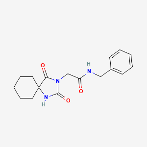 N-benzyl-2-(2,4-dioxo-1,3-diazaspiro[4.5]decan-3-yl)acetamide