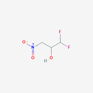 molecular formula C3H5F2NO3 B2538064 3,3-Difluoro-1-nitro-2-propanol CAS No. 148628-50-6