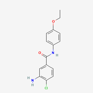 B2538137 3-amino-4-chloro-N-(4-ethoxyphenyl)benzamide CAS No. 254892-91-6; 791798-50-0