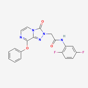molecular formula C19H13F2N5O3 B2538289 N-(2,5-difluorophenyl)-2-{3-oxo-8-phenoxy-2H,3H-[1,2,4]triazolo[4,3-a]pyrazin-2-yl}acetamide CAS No. 1251587-38-8