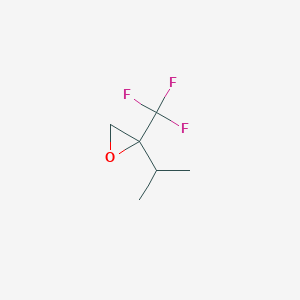 molecular formula C6H9F3O B2538491 2-Propan-2-yl-2-(trifluoromethyl)oxirane CAS No. 2247104-41-0