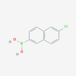 molecular formula C10H8BClO2 B2538492 B-(6-chloro-2-naphthalenyl)Boronic acid CAS No. 870822-86-9