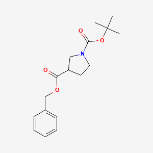3-Benzyl 1-tert-butyl pyrrolidine-1,3-dicarboxylate