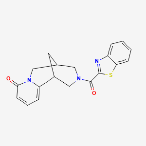 3-(benzo[d]thiazole-2-carbonyl)-3,4,5,6-tetrahydro-1H-1,5-methanopyrido[1,2-a][1,5]diazocin-8(2H)-one