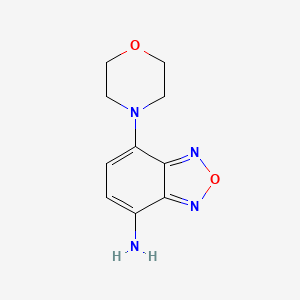 molecular formula C10H12N4O2 B2538611 7-Morpholin-4-yl-benzo[1,2,5]oxadiazol-4-ylamine CAS No. 842964-18-5