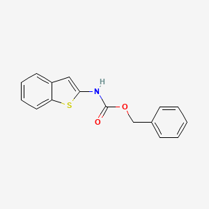 molecular formula C16H13NO2S B2538629 BENZYL N-(1-BENZOTHIOPHEN-2-YL)CARBAMATE CAS No. 1820614-60-5