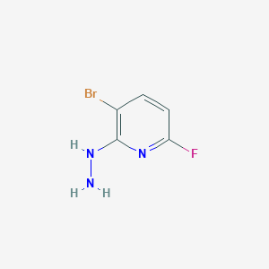 molecular formula C5H5BrFN3 B2538684 3-Bromo-6-fluoro-2-hydrazineylpyridine CAS No. 2375259-09-7