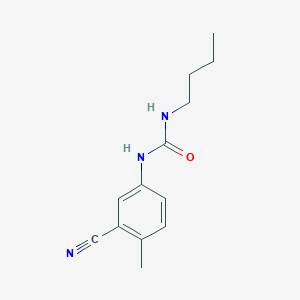 molecular formula C13H17N3O B2538884 3-butyl-1-(3-cyano-4-methylphenyl)urea CAS No. 329699-12-9