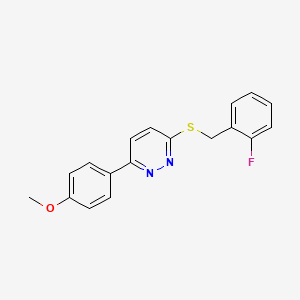 3-((2-Fluorobenzyl)thio)-6-(4-methoxyphenyl)pyridazine