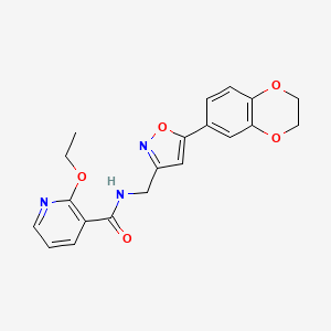 N-((5-(2,3-dihydrobenzo[b][1,4]dioxin-6-yl)isoxazol-3-yl)methyl)-2-ethoxynicotinamide