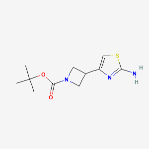 tert-Butyl 3-(2-aminothiazol-4-yl)azetidine-1-carboxylate