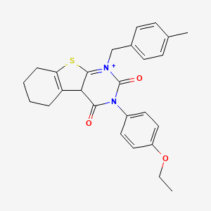 4-(4-Ethoxyphenyl)-6-[(4-methylphenyl)methyl]-8-thia-4,6-diazatricyclo[7.4.0.0^{2,7}]trideca-1(9),2(7)-diene-3,5-dione