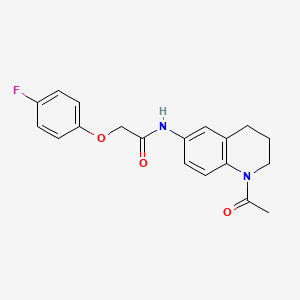 molecular formula C19H19FN2O3 B2538972 N-(1-acetyl-1,2,3,4-tetrahydroquinolin-6-yl)-2-(4-fluorophenoxy)acetamide CAS No. 941870-98-0