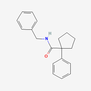 molecular formula C19H21NO B2538983 N-benzyl-1-phenylcyclopentane-1-carboxamide CAS No. 328964-71-2