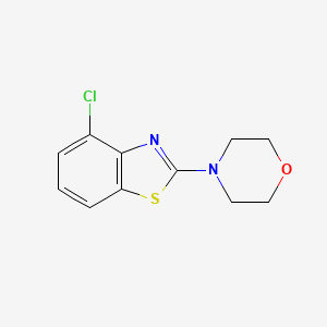 molecular formula C11H11ClN2OS B2539016 4-(4-Chlorobenzo[d]thiazol-2-yl)morpholine CAS No. 862977-19-3