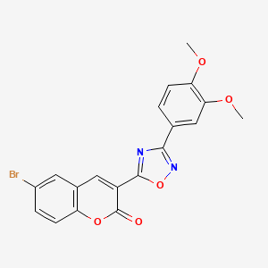 6-bromo-3-[3-(3,4-dimethoxyphenyl)-1,2,4-oxadiazol-5-yl]-2H-chromen-2-one