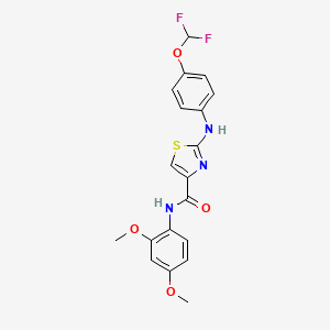 2-((4-(difluoromethoxy)phenyl)amino)-N-(2,4-dimethoxyphenyl)thiazole-4-carboxamide