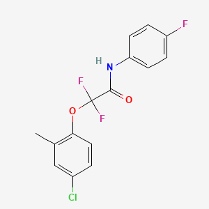 2-(4-chloro-2-methylphenoxy)-2,2-difluoro-N-(4-fluorophenyl)acetamide