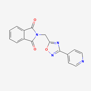 2-[(3-Pyridin-4-yl-1,2,4-oxadiazol-5-yl)methyl]isoindole-1,3-dione