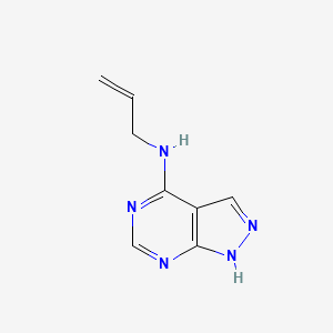 molecular formula C8H9N5 B2539174 N-(PROP-2-EN-1-YL)-1H-PYRAZOLO[3,4-D]PYRIMIDIN-4-AMINE CAS No. 58360-85-3