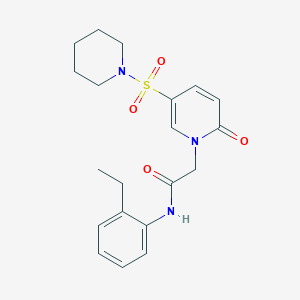 N-(2-ethylphenyl)-2-[2-oxo-5-(piperidin-1-ylsulfonyl)pyridin-1(2H)-yl]acetamide