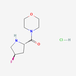 4-[(2S,4R)-4-Fluoropyrrolidine-2-carbonyl]morpholine hydrochloride