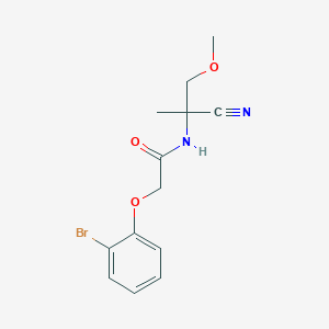 2-(2-bromophenoxy)-N-(1-cyano-2-methoxy-1-methylethyl)acetamide