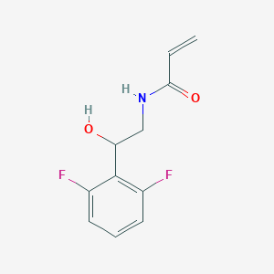 molecular formula C11H11F2NO2 B2539205 N-[2-(2,6-Difluorophenyl)-2-hydroxyethyl]prop-2-enamide CAS No. 2361638-10-8