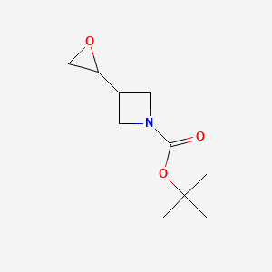 molecular formula C10H17NO3 B2539257 tert-Butyl 3-(oxiran-2-yl)azetidine-1-carboxylate CAS No. 1240725-46-5