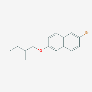 molecular formula C15H17BrO B2539289 2-Bromo-6-(2-methylbutoxy)naphthalene CAS No. 146204-18-4